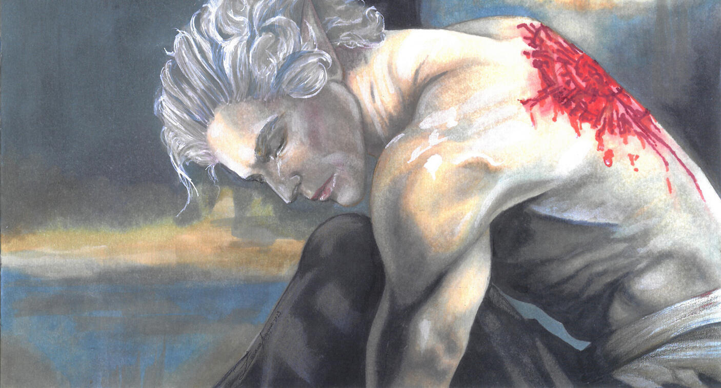 Poetry, 2023, alcohol markers