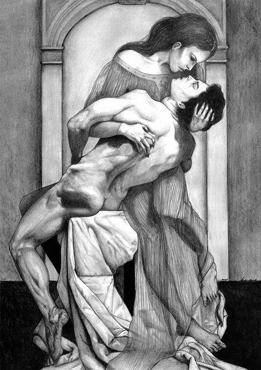 Sans Merci, 2020, graphite pencils