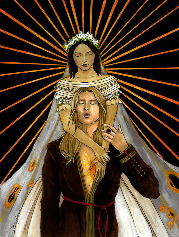 Burning Memories, 2022, alcohol markers