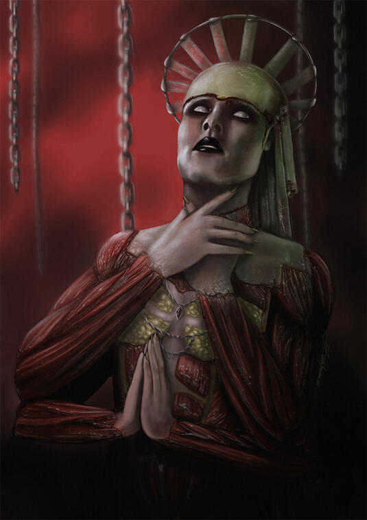 Orin the Red, 2025, digital, for Baldur's Gate: A Hallo-zine Special