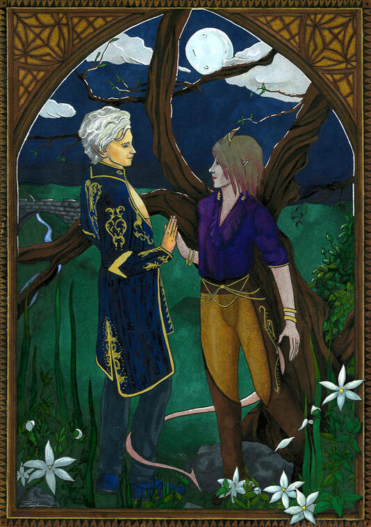 Fairytale, 2024, alcohol markers, commissioned